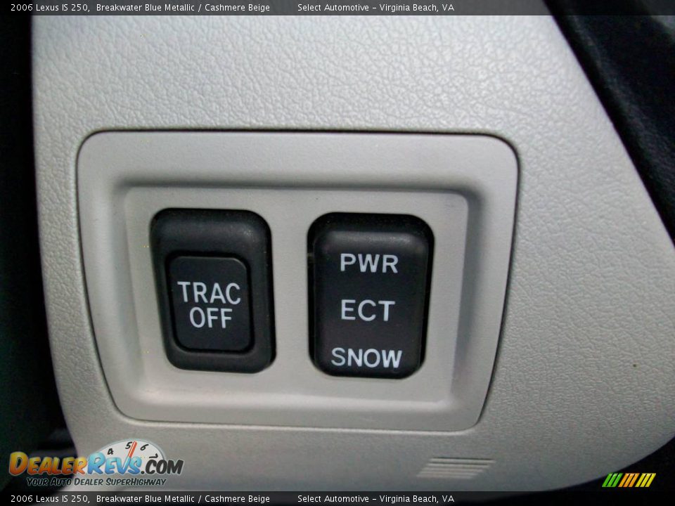 2006 Lexus IS 250 Breakwater Blue Metallic / Cashmere Beige Photo #31