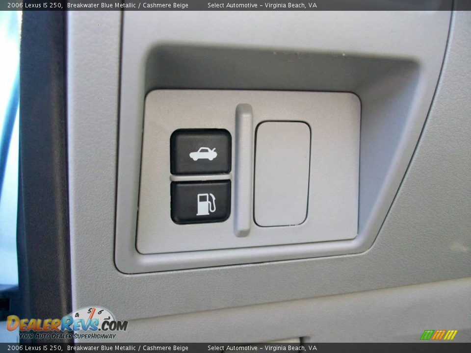 2006 Lexus IS 250 Breakwater Blue Metallic / Cashmere Beige Photo #32