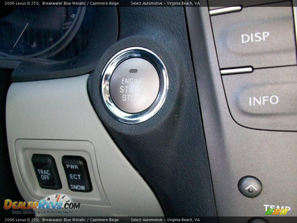 2006 Lexus IS 250 Breakwater Blue Metallic / Cashmere Beige Photo #33