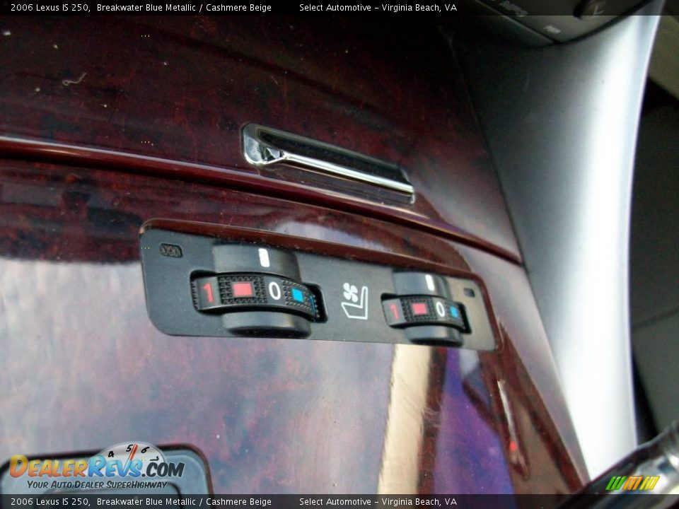 2006 Lexus IS 250 Breakwater Blue Metallic / Cashmere Beige Photo #34