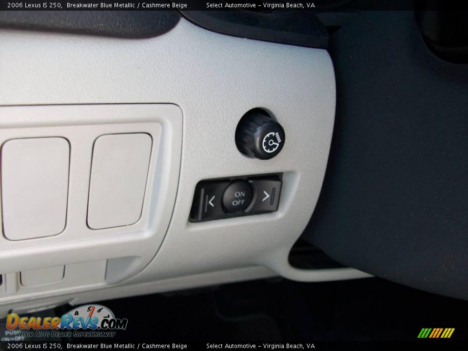2006 Lexus IS 250 Breakwater Blue Metallic / Cashmere Beige Photo #36