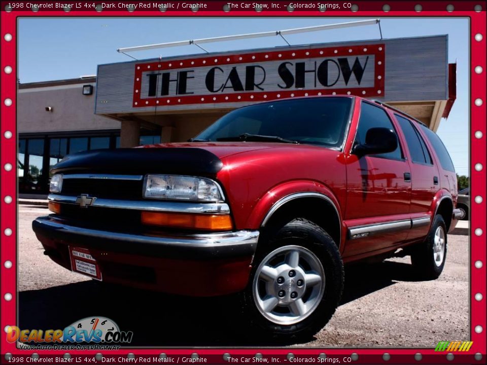 1998 Chevrolet Blazer LS 4x4 Dark Cherry Red Metallic / Graphite Photo #1
