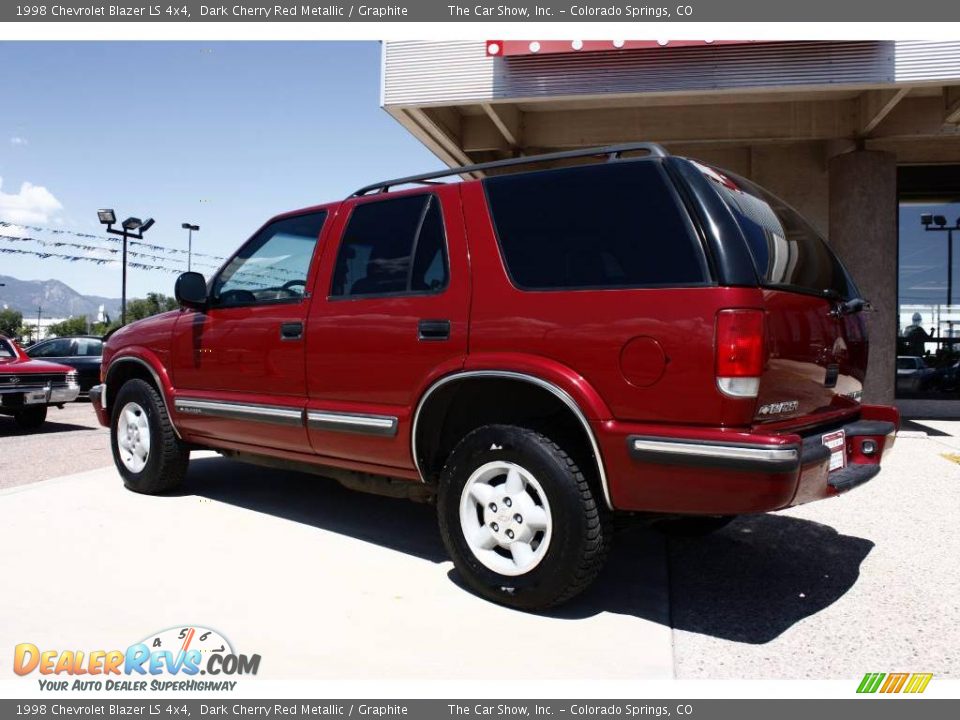 1998 Chevrolet Blazer LS 4x4 Dark Cherry Red Metallic / Graphite Photo #4