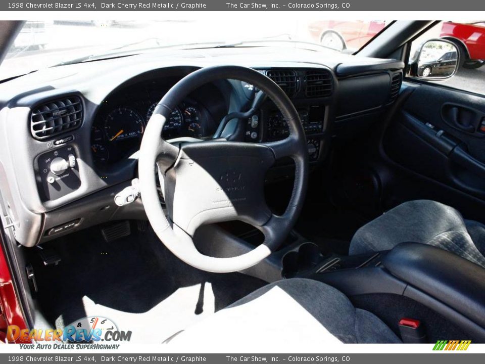 1998 Chevrolet Blazer LS 4x4 Dark Cherry Red Metallic / Graphite Photo #6