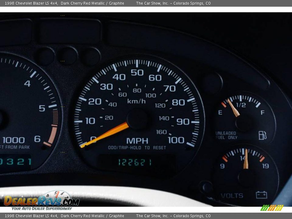 1998 Chevrolet Blazer LS 4x4 Dark Cherry Red Metallic / Graphite Photo #8