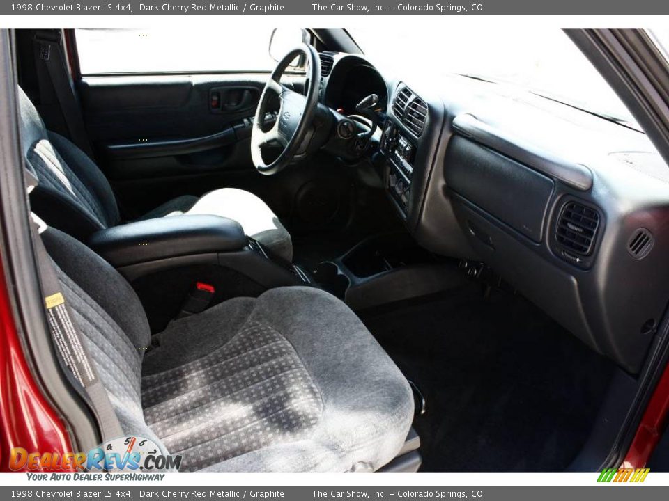 1998 Chevrolet Blazer LS 4x4 Dark Cherry Red Metallic / Graphite Photo #10