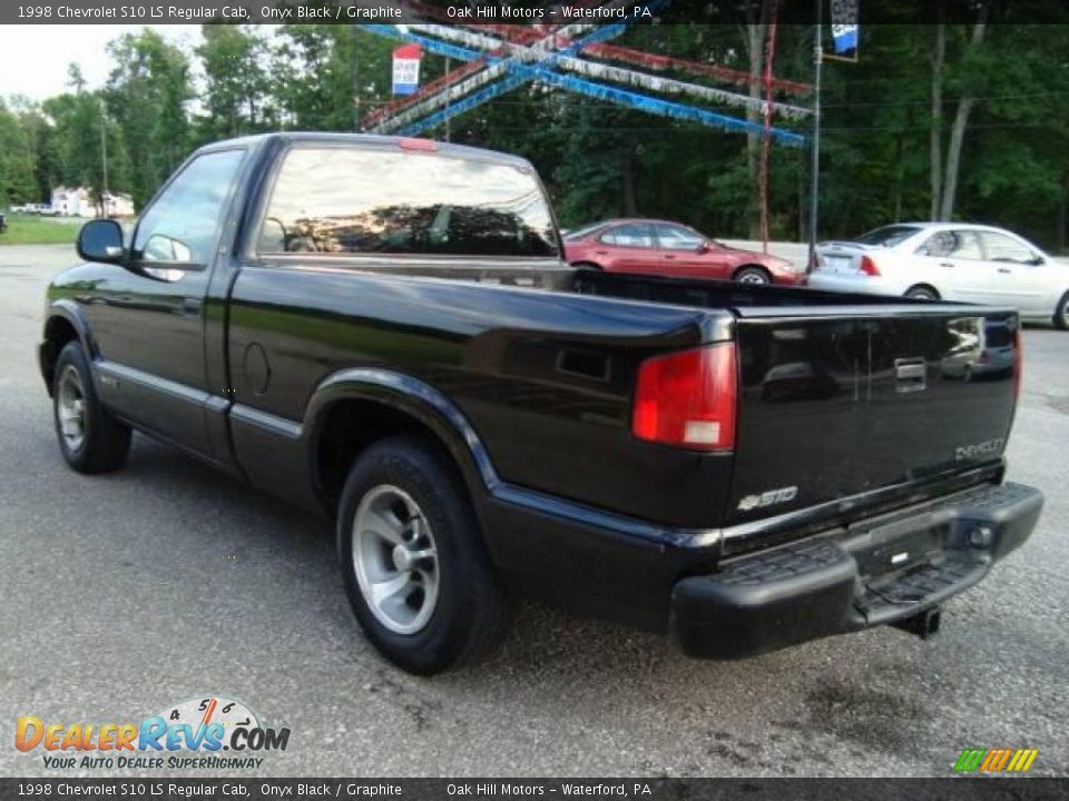 1998 Chevrolet S10 LS Regular Cab Onyx Black / Graphite Photo #6
