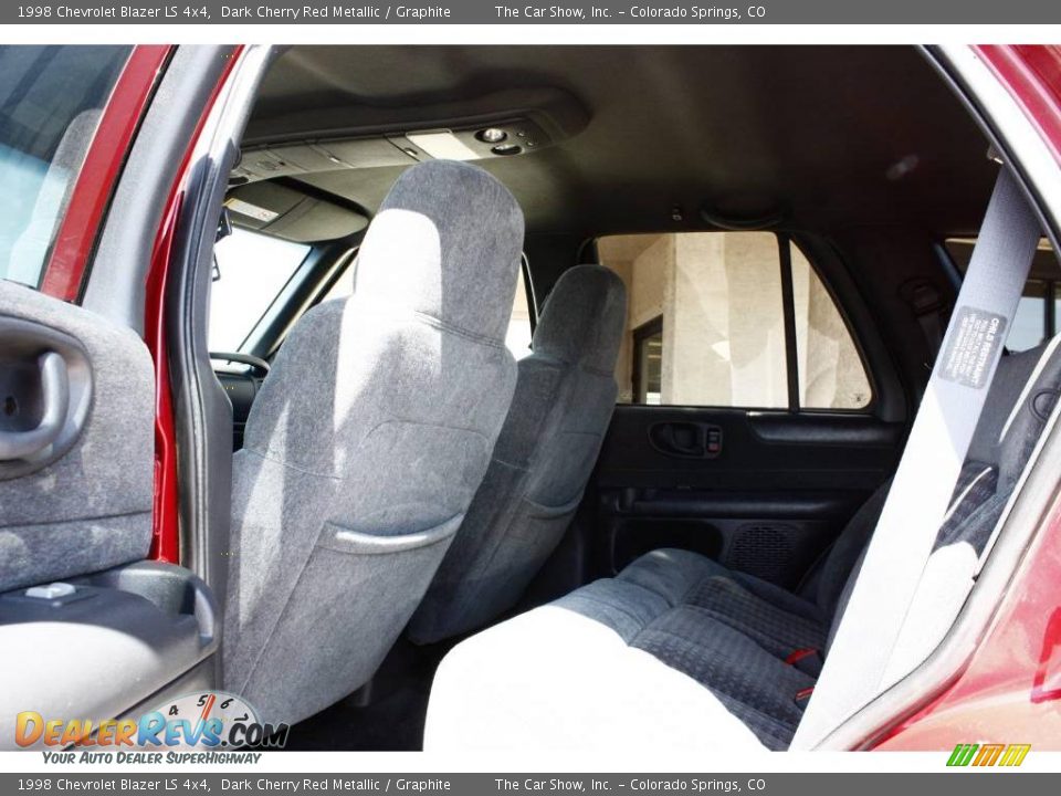 1998 Chevrolet Blazer LS 4x4 Dark Cherry Red Metallic / Graphite Photo #13