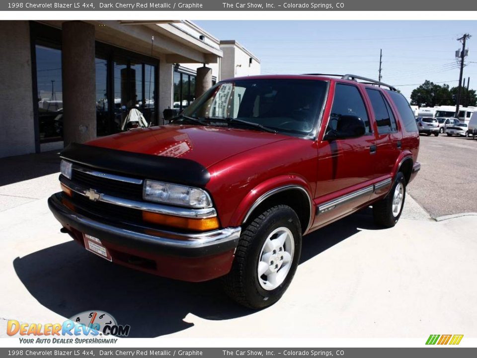 1998 Chevrolet Blazer LS 4x4 Dark Cherry Red Metallic / Graphite Photo #14