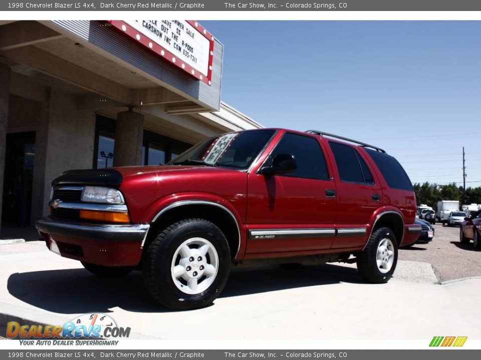 1998 Chevrolet Blazer LS 4x4 Dark Cherry Red Metallic / Graphite Photo #20
