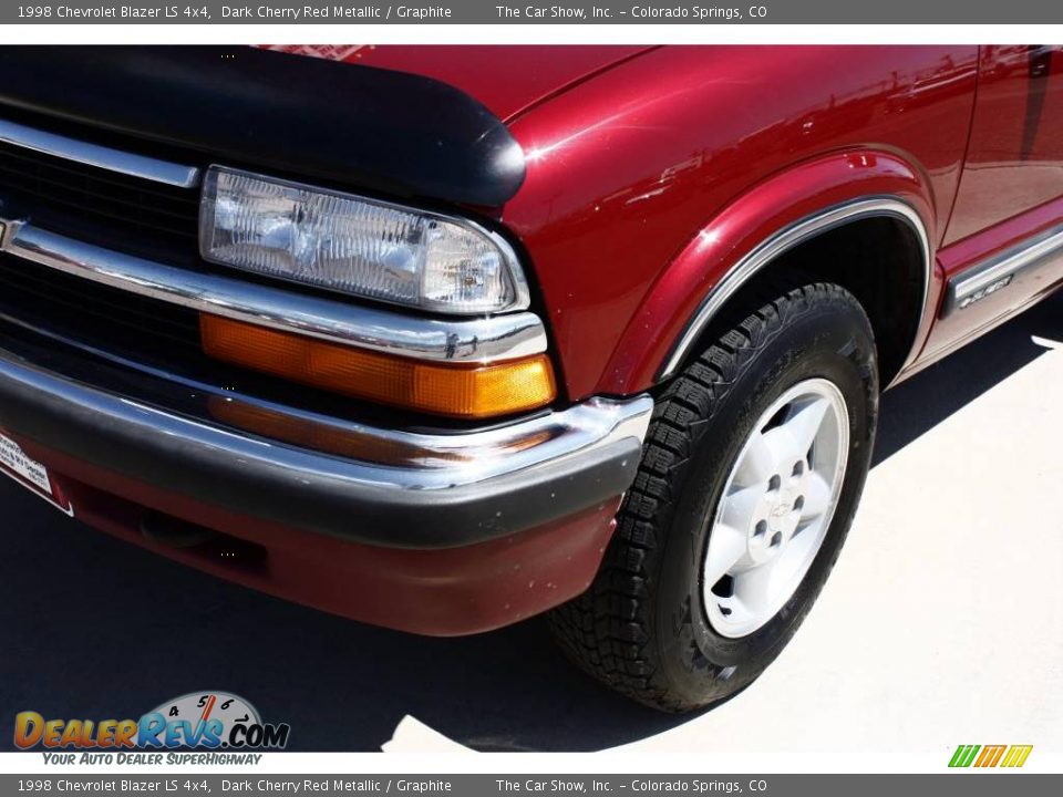 1998 Chevrolet Blazer LS 4x4 Dark Cherry Red Metallic / Graphite Photo #21