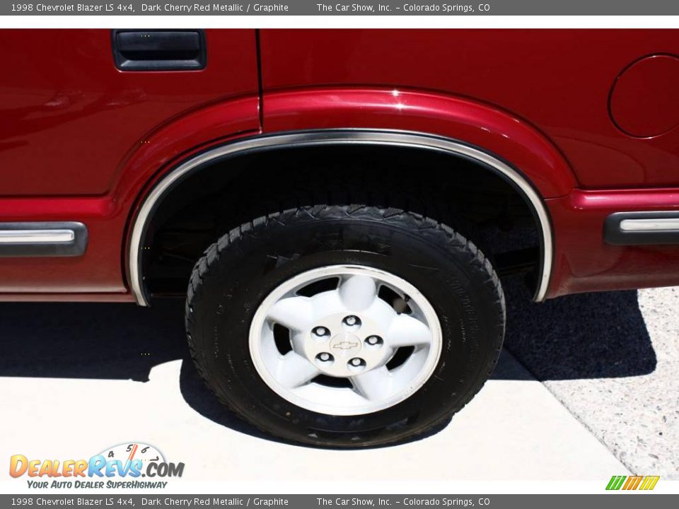 1998 Chevrolet Blazer LS 4x4 Dark Cherry Red Metallic / Graphite Photo #22