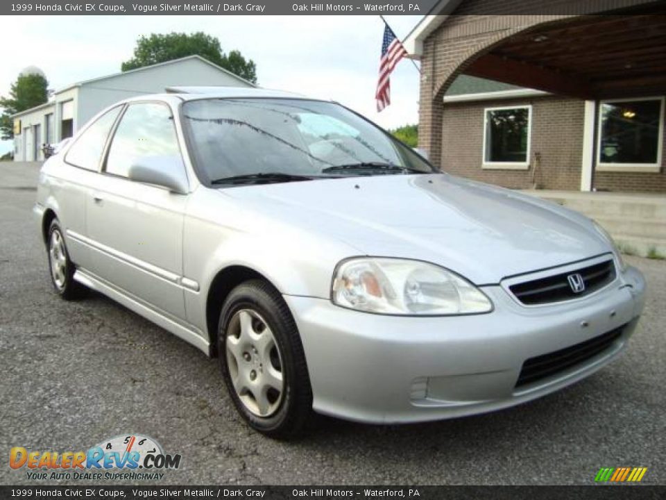 1999 Honda civic coupe silver #2