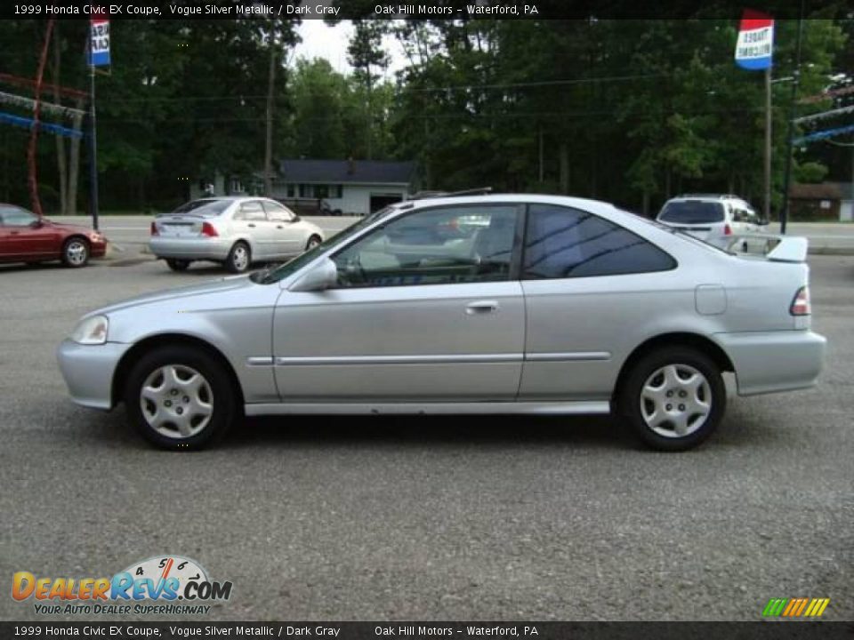 1999 Honda civic coupe silver #1