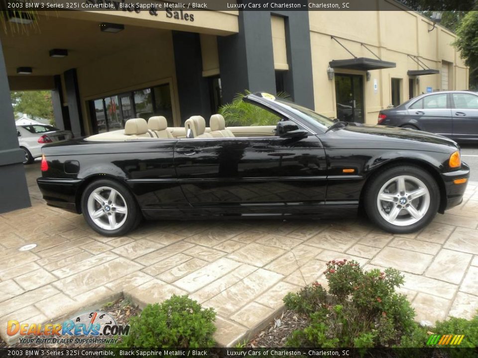 2003 BMW 3 Series 325i Convertible Black Sapphire Metallic / Black Photo #1