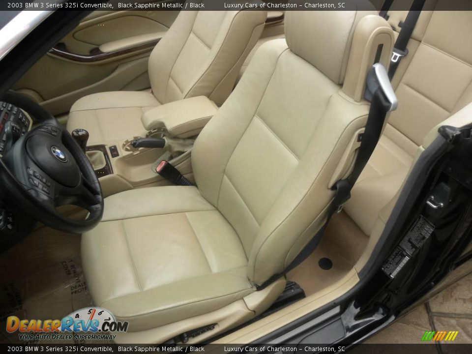 2003 BMW 3 Series 325i Convertible Black Sapphire Metallic / Black Photo #5