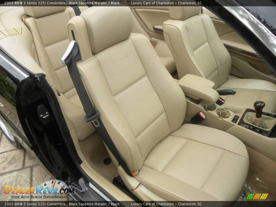 2003 BMW 3 Series 325i Convertible Black Sapphire Metallic / Black Photo #8