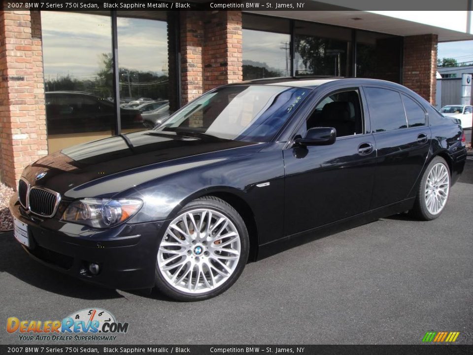 2007 BMW 7 Series 750i Sedan Black Sapphire Metallic / Black Photo #1