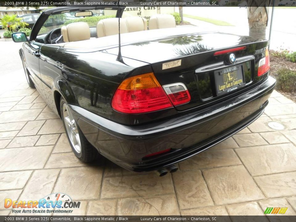 2003 BMW 3 Series 325i Convertible Black Sapphire Metallic / Black Photo #11