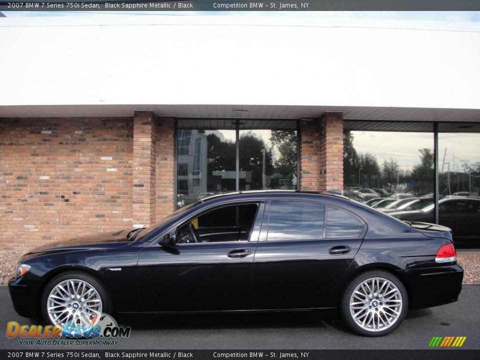 2007 BMW 7 Series 750i Sedan Black Sapphire Metallic / Black Photo #3