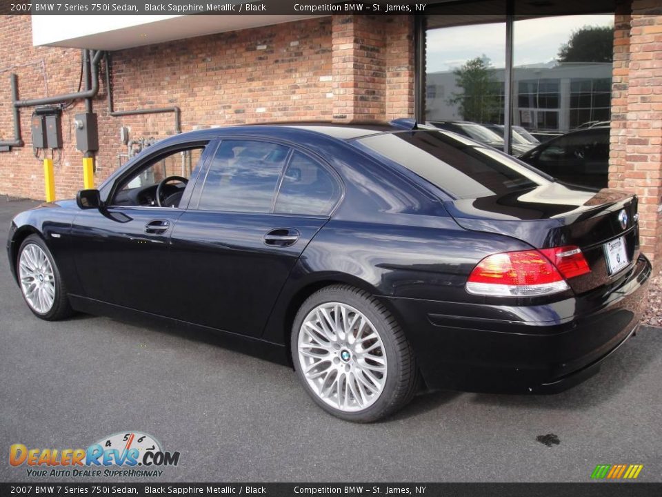 2007 BMW 7 Series 750i Sedan Black Sapphire Metallic / Black Photo #4