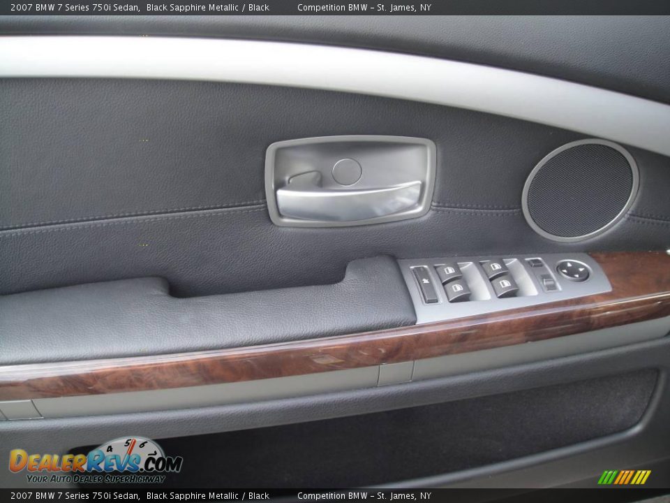 2007 BMW 7 Series 750i Sedan Black Sapphire Metallic / Black Photo #8