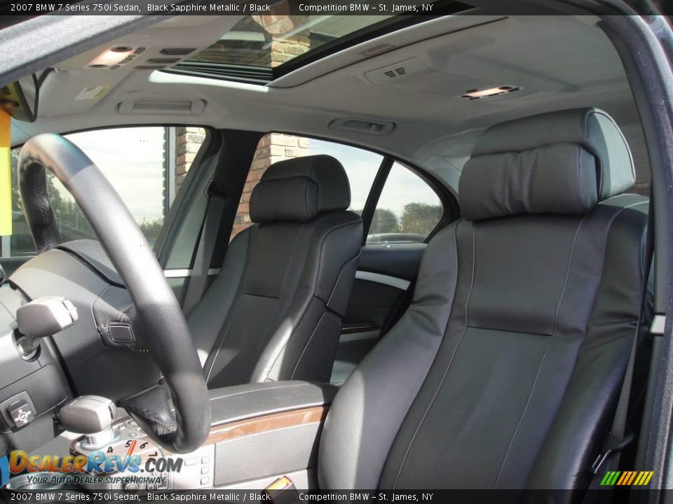 2007 BMW 7 Series 750i Sedan Black Sapphire Metallic / Black Photo #9