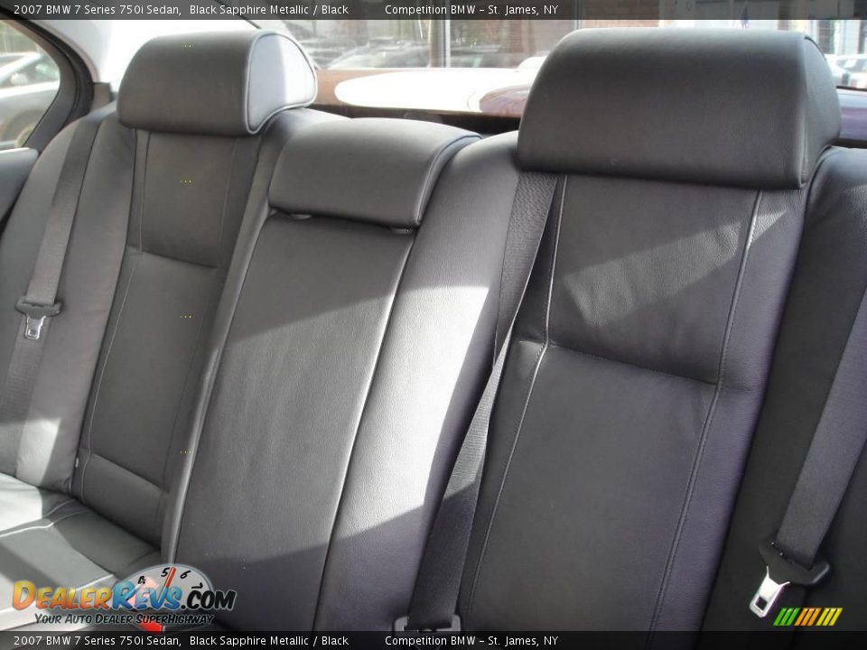 2007 BMW 7 Series 750i Sedan Black Sapphire Metallic / Black Photo #12