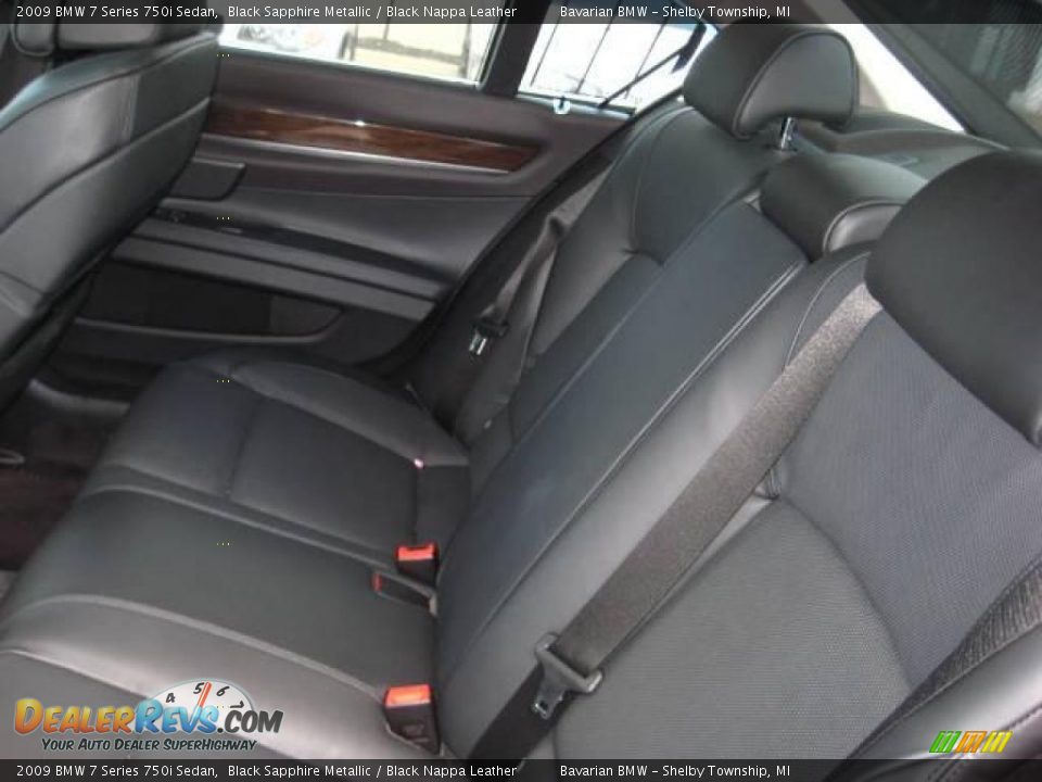 2009 BMW 7 Series 750i Sedan Black Sapphire Metallic / Black Nappa Leather Photo #12