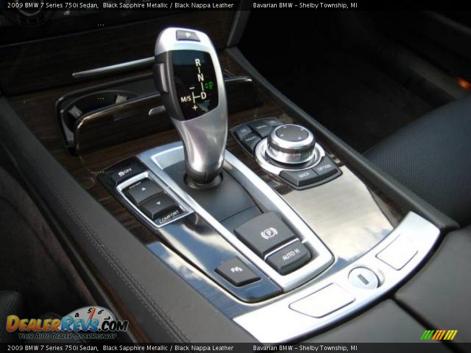 2009 BMW 7 Series 750i Sedan Black Sapphire Metallic / Black Nappa Leather Photo #13