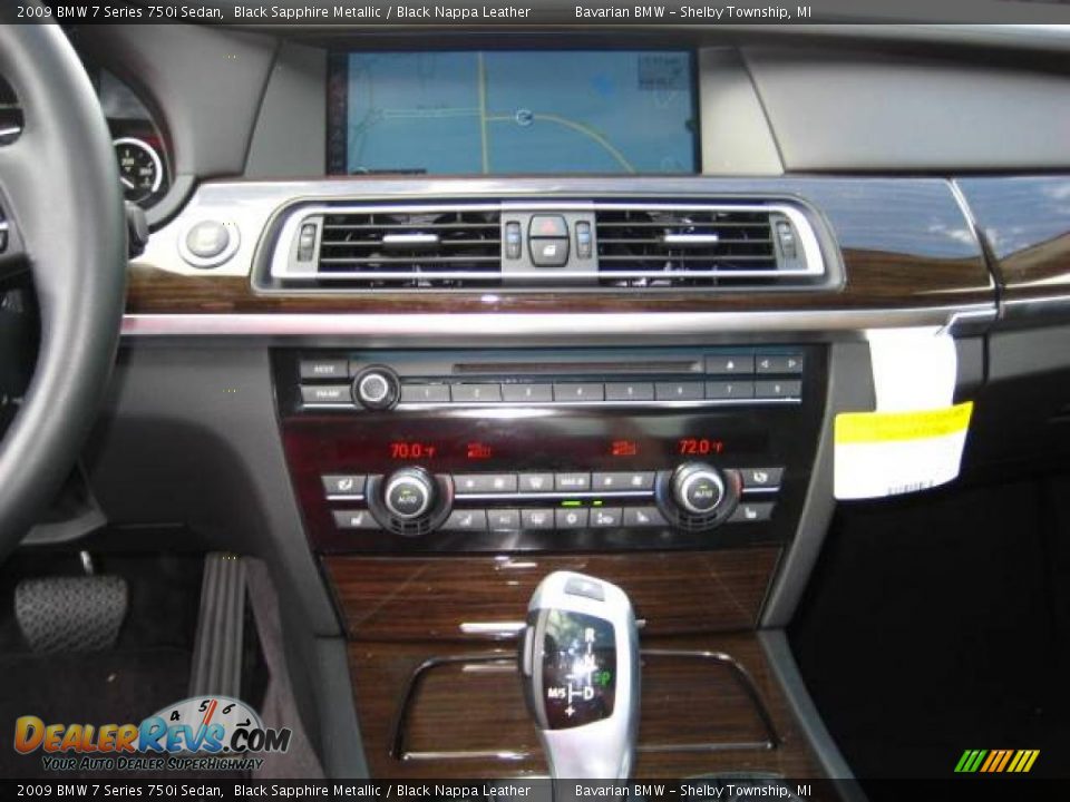 2009 BMW 7 Series 750i Sedan Black Sapphire Metallic / Black Nappa Leather Photo #16