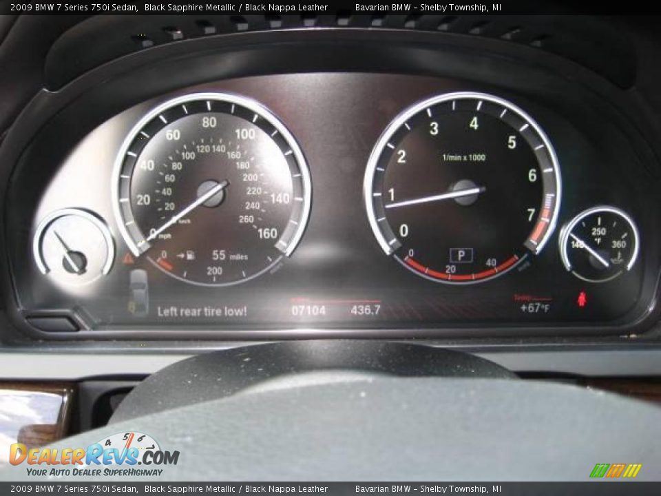 2009 BMW 7 Series 750i Sedan Black Sapphire Metallic / Black Nappa Leather Photo #18