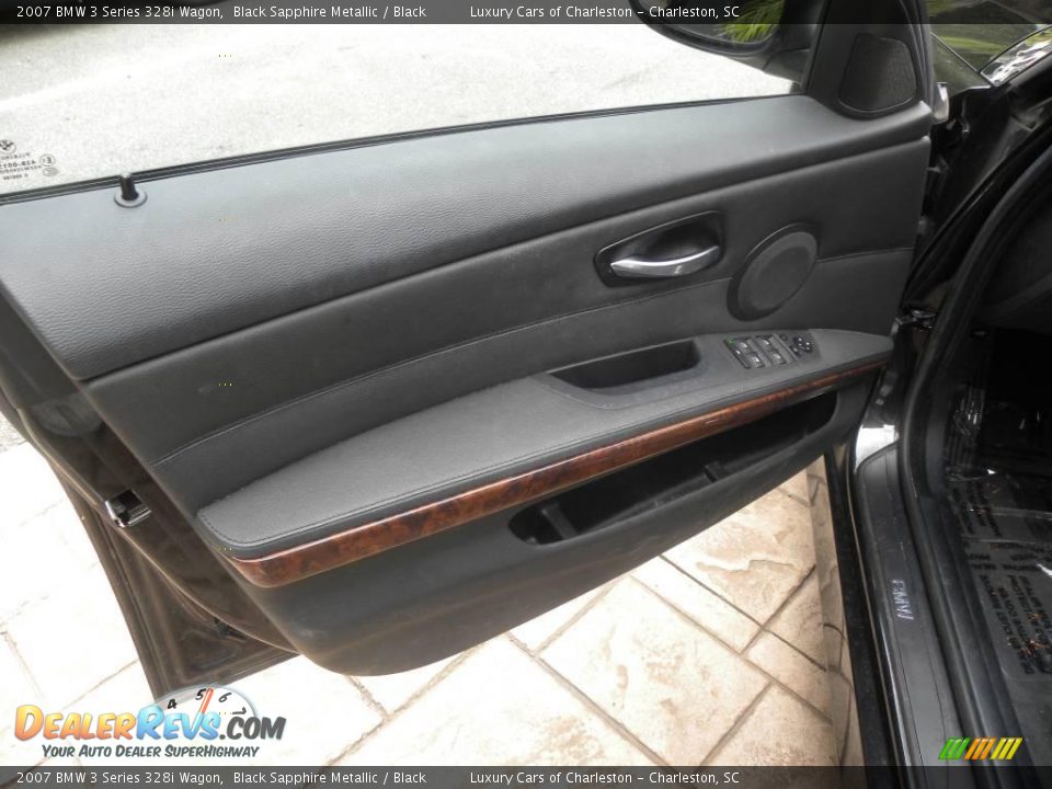 2007 BMW 3 Series 328i Wagon Black Sapphire Metallic / Black Photo #6