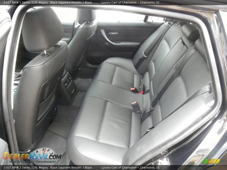 2007 BMW 3 Series 328i Wagon Black Sapphire Metallic / Black Photo #7