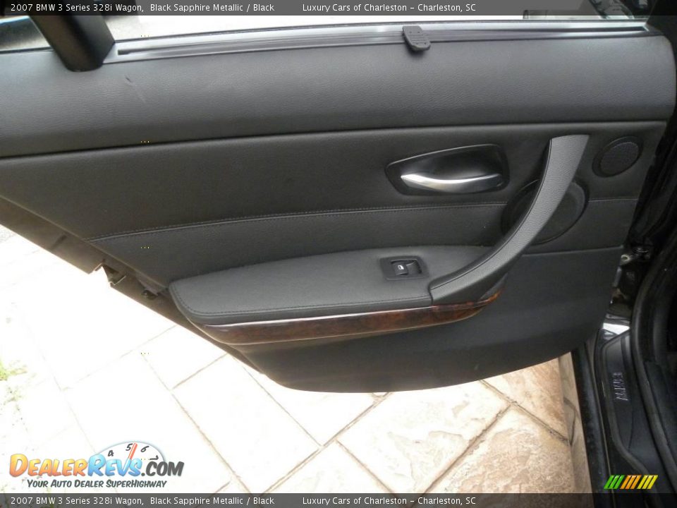 2007 BMW 3 Series 328i Wagon Black Sapphire Metallic / Black Photo #8