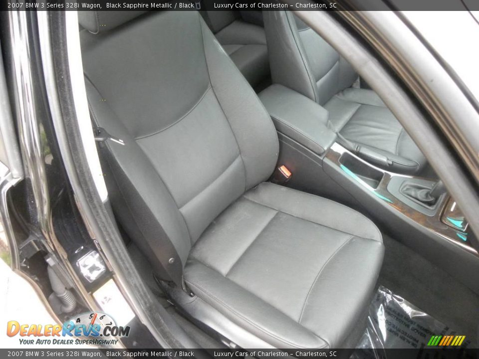 2007 BMW 3 Series 328i Wagon Black Sapphire Metallic / Black Photo #9