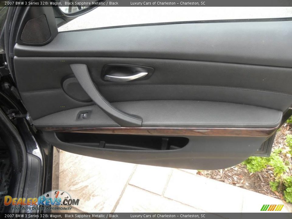 2007 BMW 3 Series 328i Wagon Black Sapphire Metallic / Black Photo #10