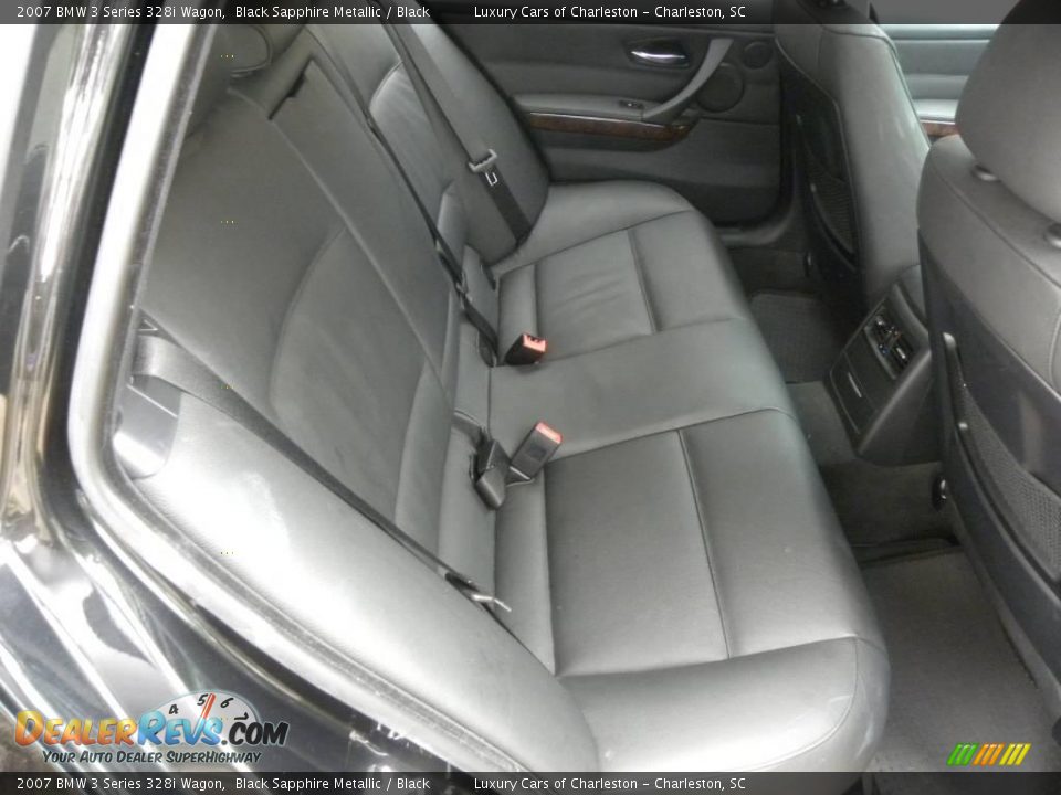 2007 BMW 3 Series 328i Wagon Black Sapphire Metallic / Black Photo #11