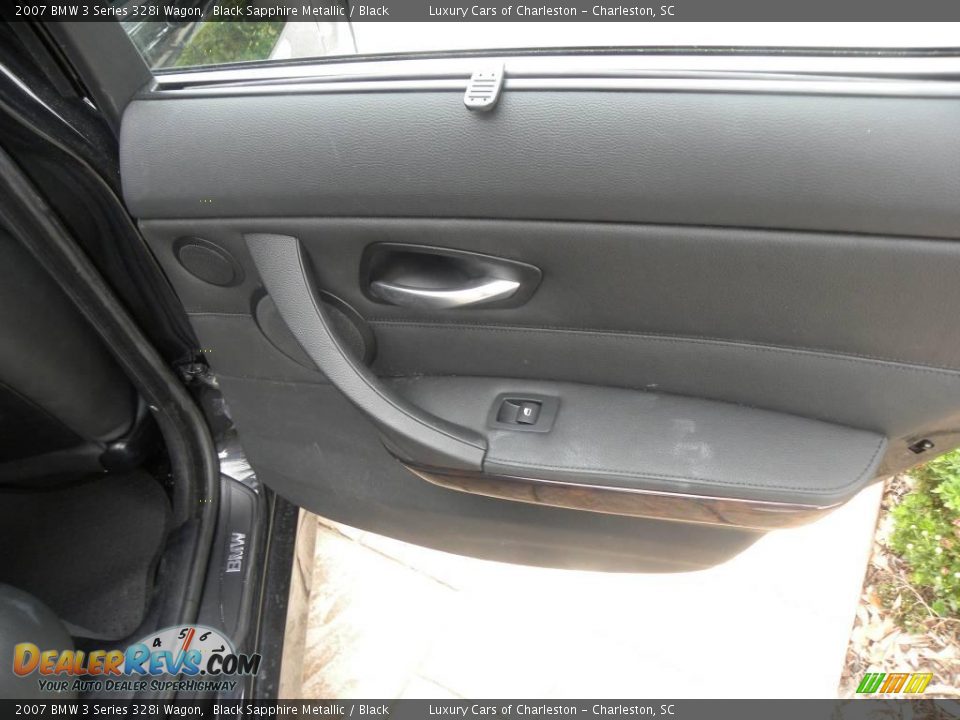 2007 BMW 3 Series 328i Wagon Black Sapphire Metallic / Black Photo #12