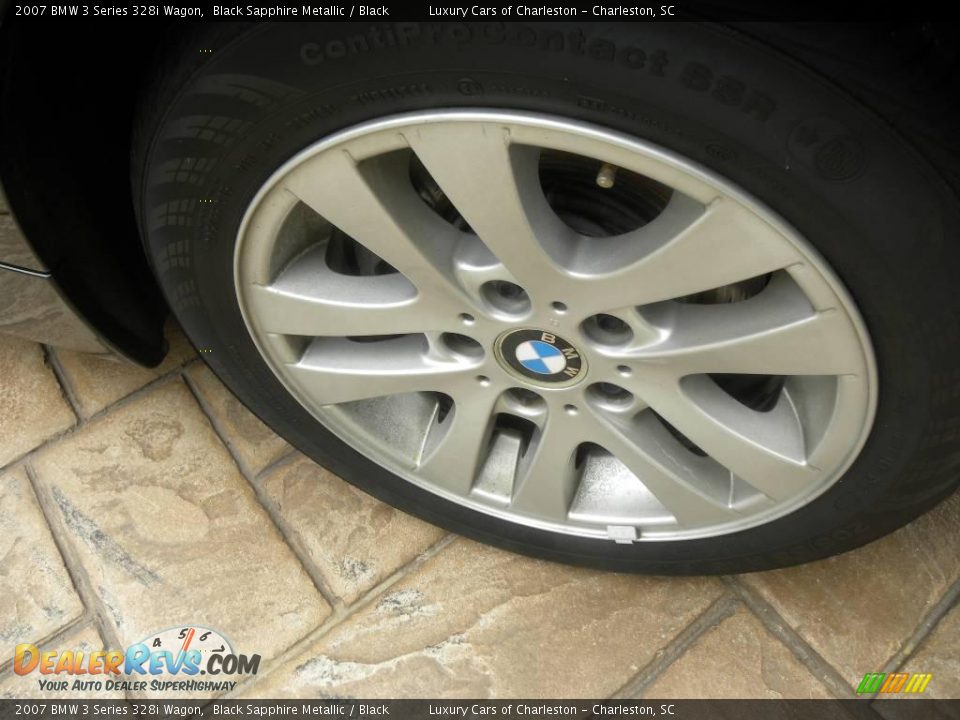 2007 BMW 3 Series 328i Wagon Black Sapphire Metallic / Black Photo #16