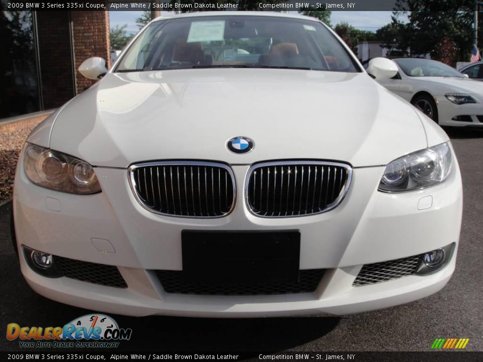 2009 BMW 3 Series 335xi Coupe Alpine White / Saddle Brown Dakota Leather Photo #2