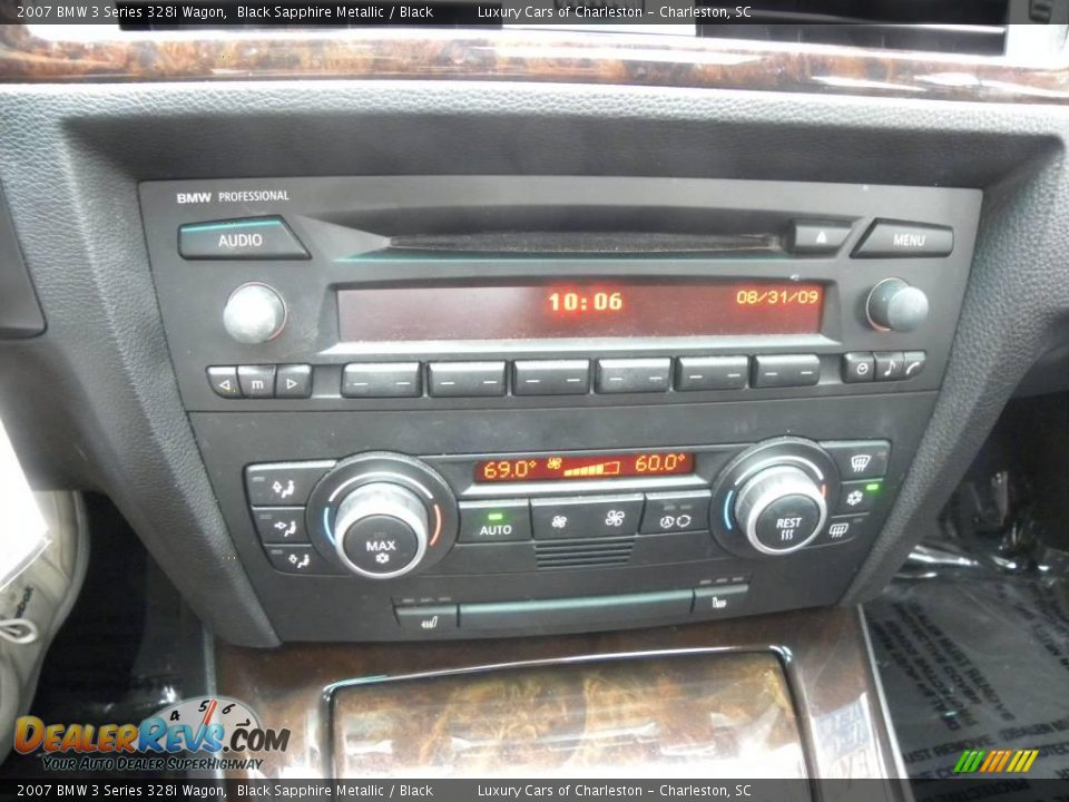 2007 BMW 3 Series 328i Wagon Black Sapphire Metallic / Black Photo #20