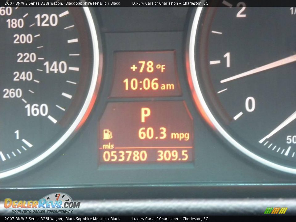 2007 BMW 3 Series 328i Wagon Black Sapphire Metallic / Black Photo #22