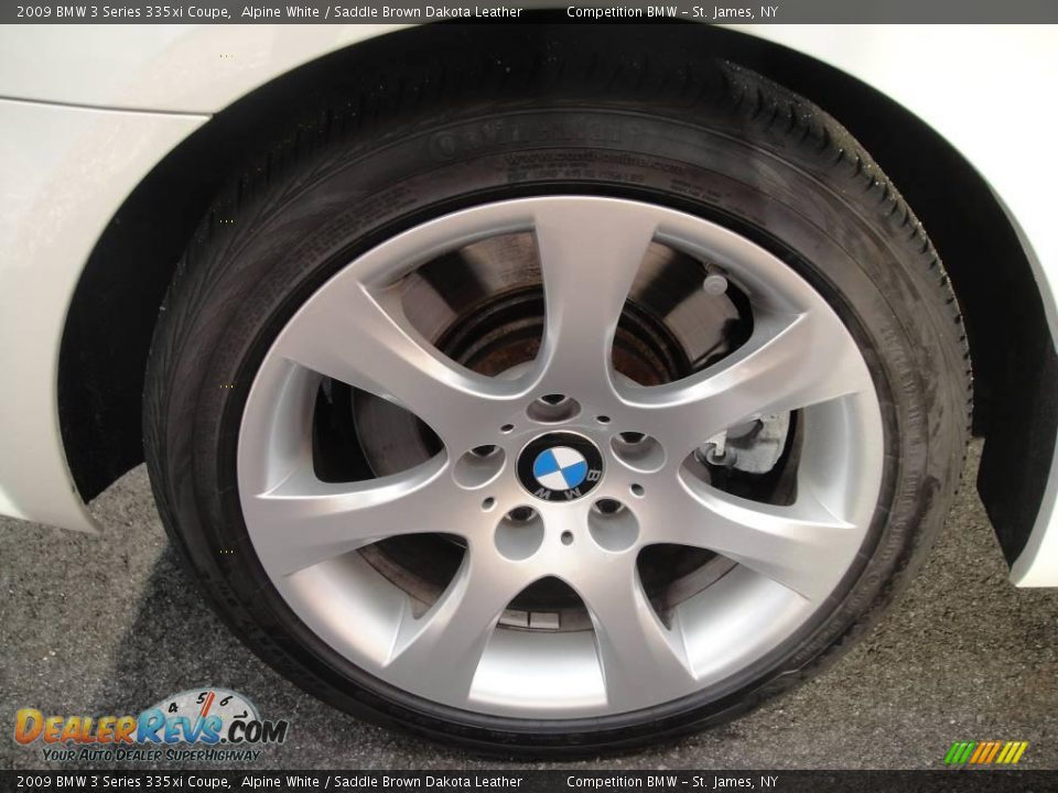 2009 BMW 3 Series 335xi Coupe Alpine White / Saddle Brown Dakota Leather Photo #7