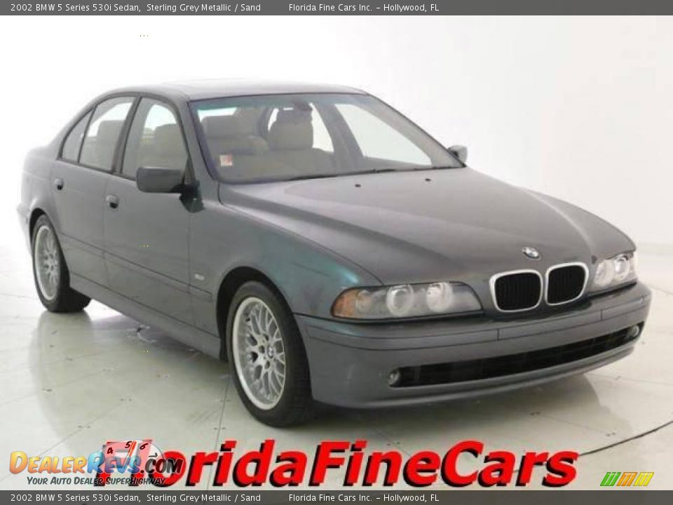 2002 BMW 5 Series 530i Sedan Sterling Grey Metallic / Sand Photo #1