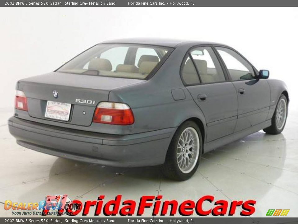 2002 BMW 5 Series 530i Sedan Sterling Grey Metallic / Sand Photo #2