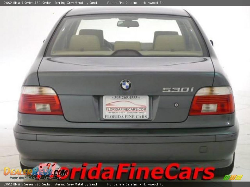 2002 BMW 5 Series 530i Sedan Sterling Grey Metallic / Sand Photo #6