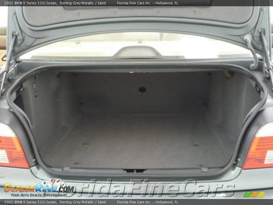 2002 BMW 5 Series 530i Sedan Sterling Grey Metallic / Sand Photo #10