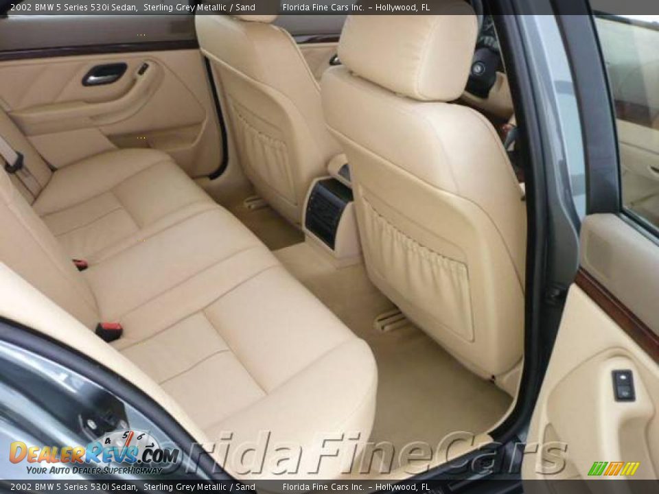 2002 BMW 5 Series 530i Sedan Sterling Grey Metallic / Sand Photo #14