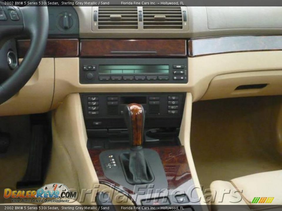 2002 BMW 5 Series 530i Sedan Sterling Grey Metallic / Sand Photo #18